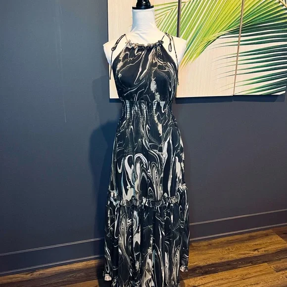 BANANA REPUBLIC Halter Maxi Dress Size XS - Picture 6 of 11